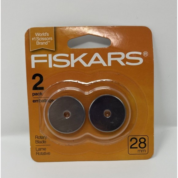 Fiskars Rotary Cutter Steel Edge Blades 28mm 2/Pkg 078484095416 - Picture 2 of 5